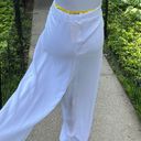 Elan  White Tie Waist Beach Cover Up Pants Photo 4