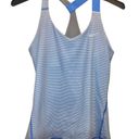 Nike Dri-Fit Racerback Sports Bra Tank Top Geometric Blue S Photo 0