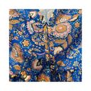 Emery Rose Large Blue and Yellow Paisley Blouse​​ Photo 5