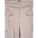 St. John  Sport Womens Size 8 Zipper Wide Leg Dress Pants Beige Photo 3