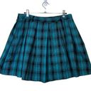 Hot Topic  Blue Plaid Pleated Academia Skirt Medium Photo 0