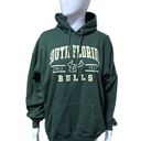 Hanes South Florida Bulls Hoodie Since 1956 Oversized Sweatshirt Green Size Large Photo 2