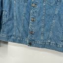 DL1961  Maddox Denim Trucker Jacket Button Front Pockets Medium Wash Size L Photo 5