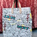 DKNY  Lilly Graffiti White Tote Bag Like New Photo 3