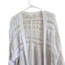 Aeropostale  Cotton Open Front Crochet Cable Knit Long Sleeve Cardigan Sweater Photo 4