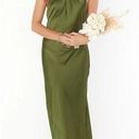 Show Me Your Mumu  Jasmine Olive Luxe Satin Dress Photo 0