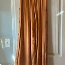 Lulus Orange Side Button Wide-leg Pants Photo 3