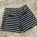 White House | Black Market WHBM black White Striped Shorts Sz Small Photo 5