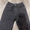 ZARA Womens Black Distressed Mom Jeans Size 2 Photo 1