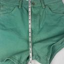 Uniqlo  | Denim Color Wash Shorts | Teal Green | Five Pocket | Size 29 (8) Photo 2