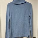 Lands'End  Baby Blue Cowl Neck Sweater Womens Size 6-8/Small Thick Cable Knit Photo 4