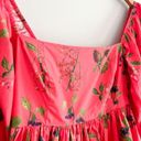 Cara Cara | Sip Sip Dress in Botanical Allover Coral | Sz XS Pink Photo 5