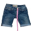 BKE  denim Starlight stretch cut off shorts size 24 Photo 2