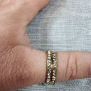 infinity Gold Color Stainless Steele Ring Size 20 Euro Clear Rhinestone  Band Photo 7