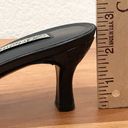 Brighton Vintage  “Pamela” Black Leather Pointy Heeled Mules Size 6M Photo 9