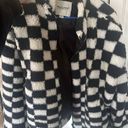 Checkered Fuzzy Jacket Size XL Photo 0