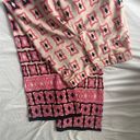 ZARA Geometric Pink Black Flared Pants Photo 0