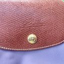 Longchamp  LC 1899 Le Pliage mauve color long handle tote Photo 1