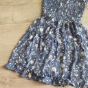 Jessica Simpson Blue and White Tiered Summer Dress Photo 3