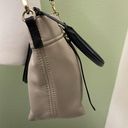 Kate Spade  Shoulder Bag with Handles Leather Taupe w Black Strap Gold Hardware Photo 9