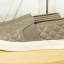 Steve Madden  Endell Quilted Faux Leather Slip On Sneaker Taupe 8 Photo 2