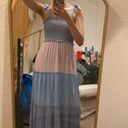 Bebop Multi Color Tiered Maxi Dress Photo 3