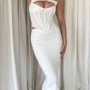 House Of CB NWOT  PALOMA IVORY CORSET MAXI DRESS GOWN NWOT M Photo 0