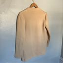 Anne Klein  II Wool Open Sweater Cardigan Blazer Coat Beige Yellow Small Photo 6