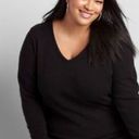 Lane Bryant  V-neck Sweater Black 18/20 Plus Size Photo 1