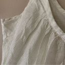 Steve & Barry's NWT Steve & Barry Lightweight White with Metallic Stripe Flowy Tank Medium Photo 2