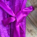 Victoria's Secret Vintage magenta purple gold label Victoria’s Secret dressing gown robe M L Photo 3