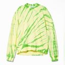 Proenza Schouler  White Label Women’s Green/Yellow Tie/Dyed Long Sleeve Crewneck Photo 0