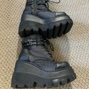 Demonia Shaker-52 Fishnet Gothic Platform Boots Photo 1