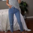 ZARA  High Waisted Mom Blue Denim Jeans Photo 1