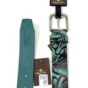 Patricia Nash Women’s Vietri Turquoise Leather Belt Photo 5