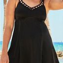 Swimsuit For All  Lattice V-Neck Swimdress Plus Size  24 Photo 0