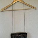 La Regale  Black Clutch with Silver Chain Photo 0