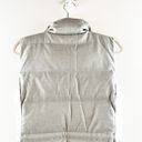 Banana Republic  Down Fill Sleeveless Mock Neck Puffer Vest Jacket Gray Small Photo 10