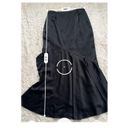 Ralph Lauren Polo  Sz4 Asymmetric Satin Midi Skirt Black - Formal, Black Tie Photo 7