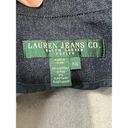 Ralph Lauren  Jeans‎ Co Stretch Denim Blazer Womens Blue Jean Jacket Petite L Photo 4