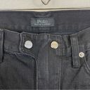 Polo  Ralph Lauren Zipper Moto Ankle Jeans Charcoal Black Size 27 Photo 3