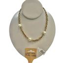 Petal Gold tone rope chain and faux  necklace Photo 1