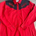 90s vintage Ely Country Charmers Western Shirt XL Red Photo 1