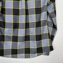 Krass&co Dixxon Flannel  Women S The Bolt Gray Black Yellow Plaid Button Up Shirt Photo 6