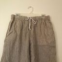  BEACH LUNCH LOUNGE Lightweight Linen Cotton Cropped Pant Brown Photo 4