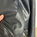 Cole Haan  Faux Leather Jacket Navy Size S Photo 3