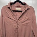 Thread and Supply  1/2 Button Long Sleeve Women's Shirt Size Medium Photo 2