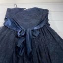 Charlotte Russe  Navy Blue Lace Strapless Mini Dress Size Large Photo 6