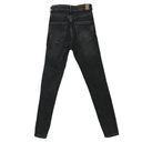 ZARA  Womens Charcoal Wash Black High Rise Skinny Tapered Leg Denim Jeans 2 Photo 1