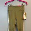 Gottex  Leggings Dusty Olive Ankle Length Legging w/ White Stripes Sz S NWT Photo 1